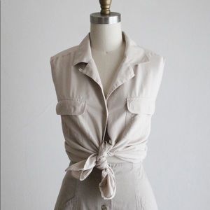 New York & Company utility button down top